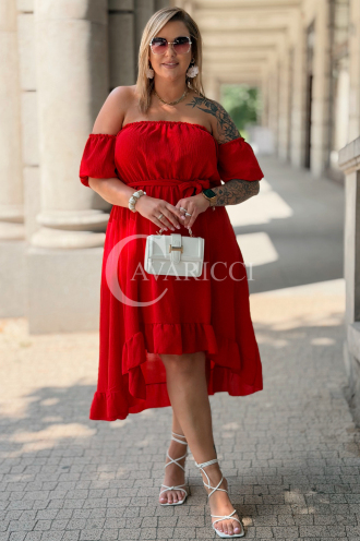 Kleid in Rot – Große Größen | Cavaricci.de