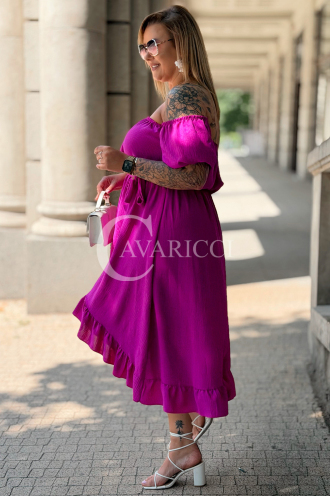 Kleid in Fuchsia – Große Größen | Cavaricci.de