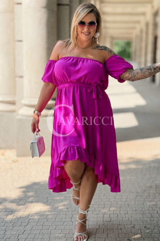 Kleid in Fuchsia – Große Größen | Cavaricci.de