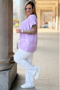 VANELLA Bluse in Flieder – Große Größen | Cavaricci.de