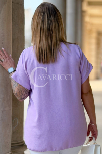 VANELLA Bluse in Flieder – Große Größen | Cavaricci.de