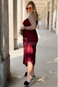 Jumpsuit Arianna Weinrot – Korsett & weite Beine