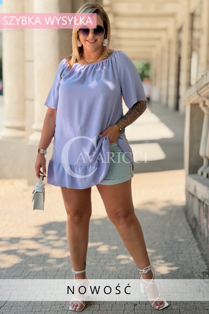 Bluse Anita Lila – Leicht, Feminin & Bequem | 63 zł