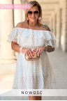 Kleid CARINA – Romantisches Kleid mit Mehrlagigem Tüll, Polka Dots und einer Linie, die der Silhouette Leichtigkeit Verleiht Far