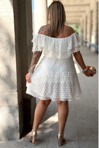 Kleid Carina – Romantisches Tüllkleid mit Polka Dots