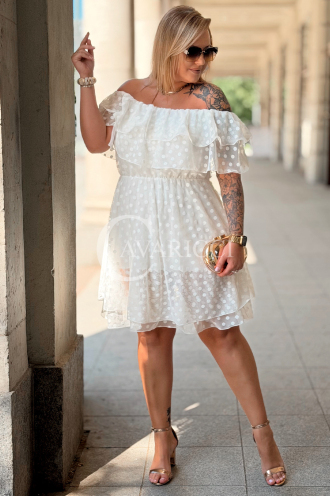 Kleid Carina – Romantisches Tüllkleid mit Polka Dots