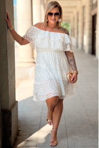 Kleid Carina – Romantisches Tüllkleid mit Polka Dots