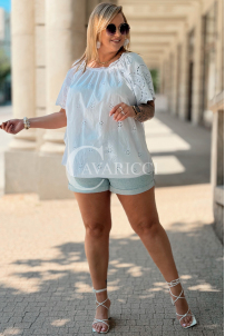 Bluse Dalila Weiß – Lochstickerei & Leichter Schnitt