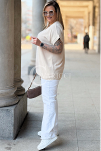 VANELLA Bluse in Beige – Große Größen | Cavaricci.de