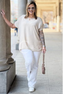 VANELLA Bluse in Beige – Große Größen | Cavaricci.de