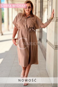 Hadriana Hemdblusenkleid mit Gürtel – Eleganz & Stil