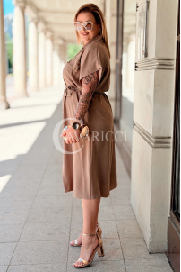 Hadriana Hemdblusenkleid mit Gürtel – Eleganz & Stil