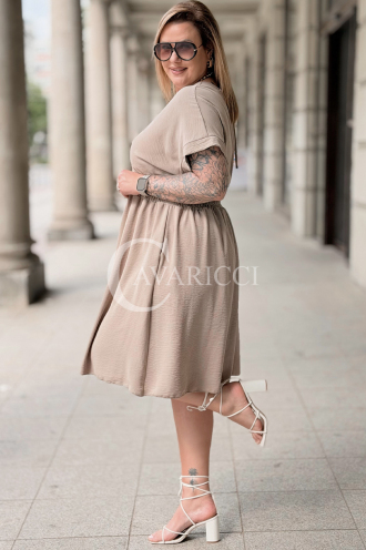 ISANA Kleid mit Schnürung & elastischem Bund | Fango