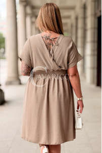 ISANA Kleid mit Schnürung & elastischem Bund | Fango