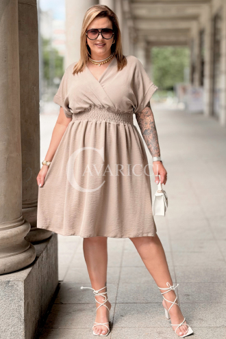 ISANA Kleid mit Schnürung & elastischem Bund | Fango