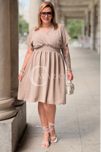 ISANA Kleid mit Schnürung & elastischem Bund | Fango