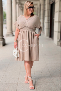 ISANA Kleid mit Schnürung & elastischem Bund | Fango