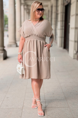 ISANA Kleid mit Schnürung & elastischem Bund | Fango