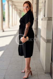Hadriana Hemdkleid Schwarz – Elegant & Feminin