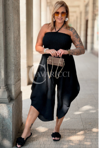 Jumpsuit ARIANNA – Korsett, weite Beine & Nackenbindung