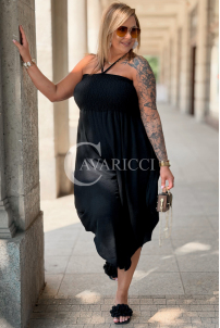 Jumpsuit ARIANNA – Korsett, weite Beine & Nackenbindung