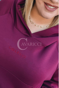 CORATO Cavricci Oversize-Trainingsanzug Bordeauxrot Set