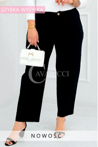 ZARA Elegante Hose Weites Bein Schwarz | 128 PLN