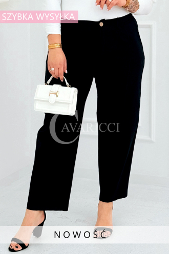 ZARA Elegante Hose Weites Bein Schwarz | 128 PLN