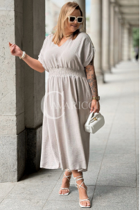 Kleid SORENTO | V-Ausschnitt & fließender Rock – Fan