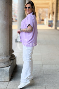 SOLEA Bluse in Flieder – Große Größen | Cavaricci.de