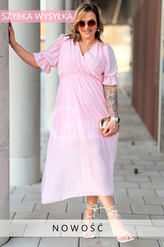 NOTTE Kleid in Puderrosa – Große Größen | Cavaricci.de