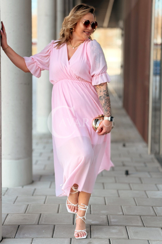 NOTTE Kleid in Puderrosa – Große Größen | Cavaricci.de