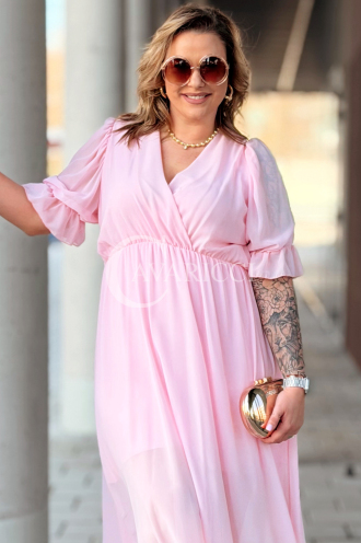 NOTTE Kleid in Puderrosa – Große Größen | Cavaricci.de