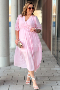 NOTTE Kleid in Puderrosa – Große Größen | Cavaricci.de