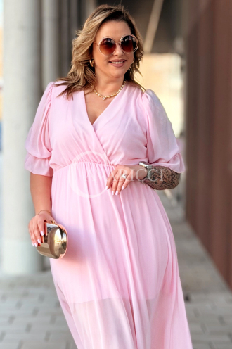 NOTTE Kleid in Puderrosa – Große Größen | Cavaricci.de