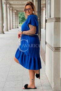 Kleid AGOSTINA Kornblumenblau – Leicht & Stylisch