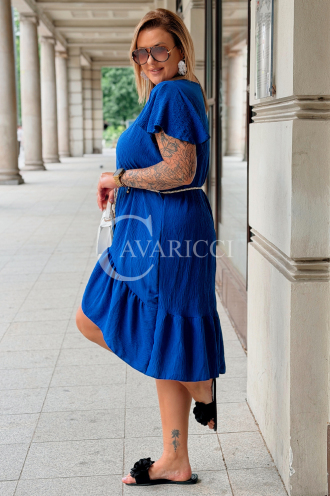 Kleid AGOSTINA Kornblumenblau – Leicht & Stylisch