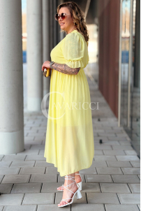 NOTTE Kleid in Gelb – Große Größen | Cavaricci.de
