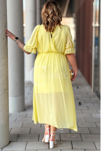NOTTE Kleid in Gelb – Große Größen | Cavaricci.de