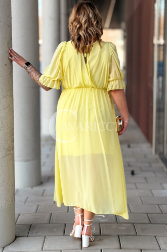 NOTTE Kleid in Gelb – Große Größen | Cavaricci.de