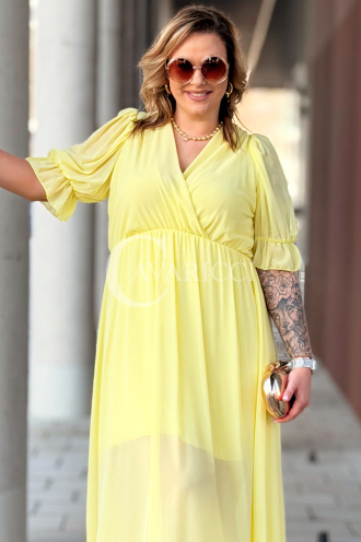 NOTTE Kleid in Gelb – Große Größen | Cavaricci.de