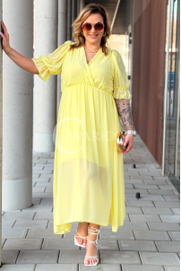 NOTTE Kleid in Gelb – Große Größen | Cavaricci.de