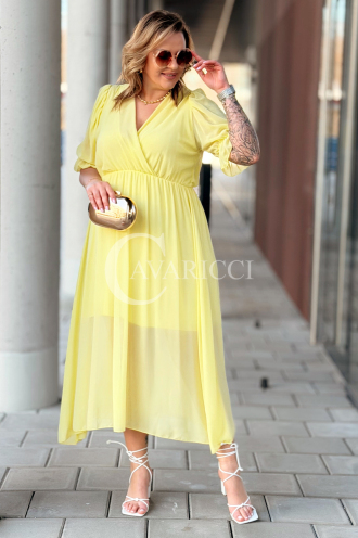 NOTTE Kleid in Gelb – Große Größen | Cavaricci.de