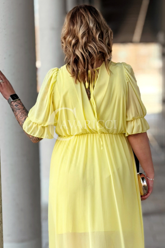 NOTTE Kleid in Gelb – Große Größen | Cavaricci.de