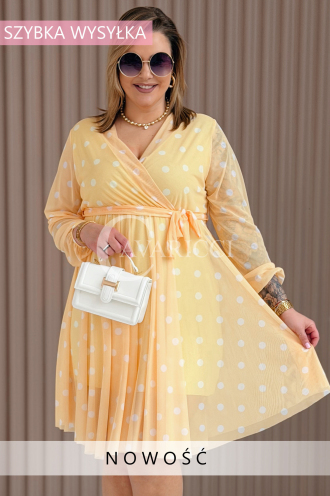 GAIA Kleid in Gelb – Große Größen | Cavaricci.de