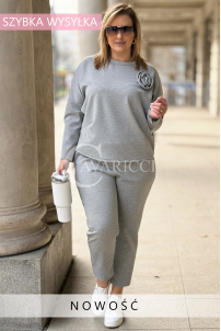 ROSALIA Sweatshirt in Grau – Große Größen | Cavaricci.de