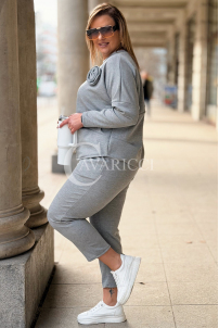 ROSALIA Sweatshirt in Grau – Große Größen | Cavaricci.de