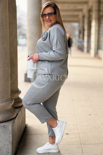 ROSALIA Sweatshirt in Grau – Große Größen | Cavaricci.de