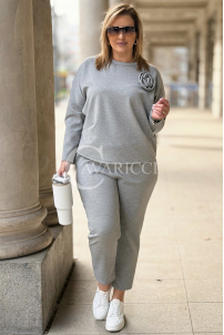ROSALIA Sweatshirt in Grau – Große Größen | Cavaricci.de