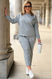 ROSALIA Sweatshirt in Grau – Große Größen | Cavaricci.de